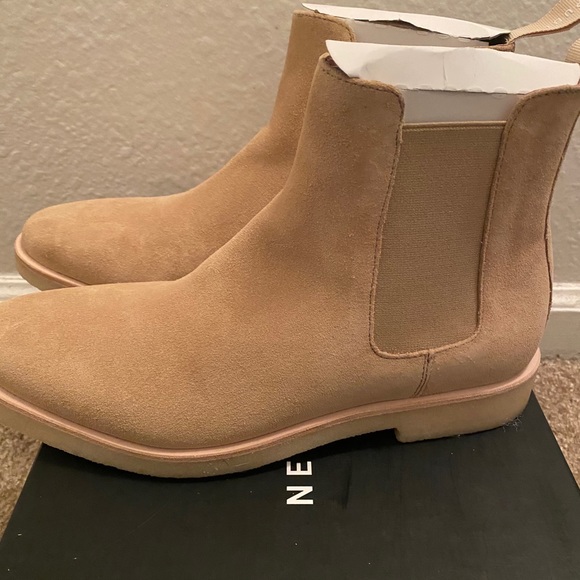 Tan Suede Chelsea Boots - Picture 4 of 5